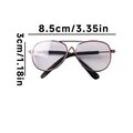 Pet Aviator Sonnenbrille für Hunde und Katzen mit roségoldenem Metallrahmen Design - Aviator-Stil Klare Gläser (B12209)