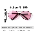 Verstellbare rosa Fliegerbrille für Katzen und Hunde mit deutlichen Größenmarkierungen - Aviator-Stil Rosa Gläser (B12209)