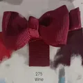 Barrette à cheveux en ruban gros-grain rouge vin faite main pour bébés et filles - Rouge Vin (275)