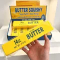 Jouet anti-stress beurre jaune réaliste à montée lente de 413g pour la détente - Grand Bâton de Beurre 14oz