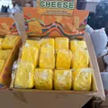Slow rising cheese squishy toy set in bright yellow butter color for stress relief - Triangle Cheese Style (Pu-8x7x6)