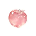 Juguete antiestrés de manzana aurora rosa con textura de maltosa translúcida suave - Manzana Maltosa