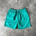 Short de plage léger vert menthe pour homme avec taille élastique et cordon de serrage - M / Bottoms / Vert menthe