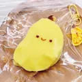Cute yellow capybara slow rebound squishy toy for stress relief, sensory fun keychain - Chubby Banana