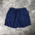 Short de plage décontracté bleu marine pour homme avec taille élastique à cordon - 3XL / Bottoms / Bleu marine
