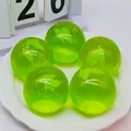 Set of five translucent green tea-themed squishy balls for stress relief and fun - Ramune Soda
