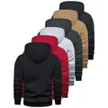 Collection de sweats à capuche unis pour hommes, sweats décontractés de taille européenne - S / Hauts / Lot de 6 / Noir, Rouge, Gris, Gris Foncé, Kaki et Noir