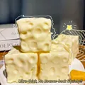 Realistic creamy yellow cheese-shaped squishy toy with slow rebound for stress relief - Small Cheese