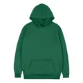 Sweat à capuche décontracté vert foncé pour homme avec poche kangourou et coupe ample. - XS / Hauts / Vert Foncé