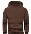 Sweat à capuche décontracté marron pour homme avec une coupe large style - XS / Hauts / Lot de 3 / Marron
