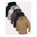 Cinq sweats à capuche décontractés de couleur unie pour hommes en divers coloris, EU - XS / Hauts / Lot de 5 pièces / Combo Multicolore