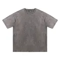 T-shirt vintage gris délavé 230g de qualité supérieure, style streetwear oversize - S / Gris Lavé
