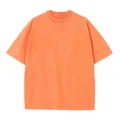 Oversized orange washed vintage T-shirt made of 230g heavyweight cotton fabric - Orange