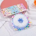 Simpatico giocattolo antistress a forma di ciambella blu traslucida in confezione colorata - Donut-Blu