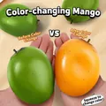 Mango-Quetschspielzeug zur Stressbewältigung mit Farbewechsel von Grün zu Orange - Mangoform / Farbwechselnder Mango
