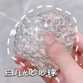Balle sonore transparente, jouet anti-stress avec une élégante texture de perles - Balle de Perle Clair de Lune Blanc 6cm