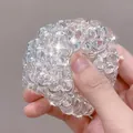Transparent noise ball fidget toy for stress relief with elegant pearl-like texture - 6cm White Moonlight Pearl Ball