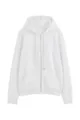 Premium witte herenhoodie met rits, minimalistisch blanke high street stijl jasje - S / Wit