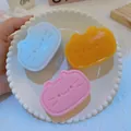 Cute cat shaped slow rebound squishy toys in pink blue and yellow pastel colors - Pudding Yellow