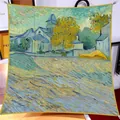 Artistic oil painting print 90x90cm twill satin square silk scarf vintage style - Oil Painting Series #04