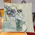 Vintage Vincent van Gogh oil painting print twill satin square silk scarf 90x90cm - Oil Painting Series #43
