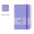 Carnet de notes A5 A6 à couverture rigide pailletée violette avec sangle de fermeture élastique - 72K(144*90mm) / Violet Vitalité