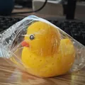 Canard en caoutchouc jaune jouet de bain pour enfants dans un sac en plastique doux - Canard Jaune