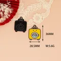 Cute washing machine alloy charm with size dimensions 36x28.5mm - Washing Machine (G)