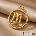 Vergoldeter Skorpion Sternzeichen Anhänger 16x14mm aus Edelstahl für DIY Schmuckherstellung - Skorpion