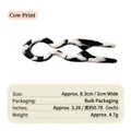 Épingle à cheveux élégante en acrylique avec motif vache pour chignons et coiffures. - Imprimé Vache en U