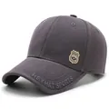 Gorra de béisbol gris oscuro para hombre con logo HEYHAT SPORTS bordado en la visera - Ajustable / Gris