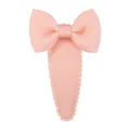 Pinza para el pelo con lazo de cinta de grosgrain color melocotón para niñas - Rosa melocotón