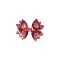 Handgefertigte rote Glitzer-Haarschleife zum Valentinstag mit Herzmuster für Kinder - Glitzer Herz Print Schleife Stil (MC6564 Haarklammer) / Rot und Rosa