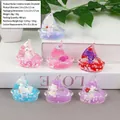 Ornements créatifs de bouteilles de dérive de voilier en acrylique avec figurines - Petit Bateau Couleur Lactée Dessin Animé
