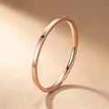 Minimalistische dunne ring van roségoud roestvrij staal voor dames - Maat 5 / Ultradunne eenvoudige ring / 1mm Breedte / Roségoud