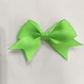 Handgefertigte neongrüne Haarschleife aus Ripsband für Kinder und Babys Haarschmuck - Neongrün (556)
