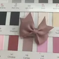 Mini staubrosa Ripsband-Schleifen-Haarspange für kleine Baby-Mädchen und Kleinkinder - Cameo-Rosa (146)