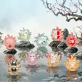 Ensemble de figurines mystères Yunxi Spirit Fox avec 9 personnages de collection en résine - 0323 Renard Spirituel Habitant les Nuages Boîte 8 / 1pc Aléatoire