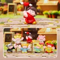 Ensemble de figurines de moutons de dessin animé pour la décoration de bureau - HM228 Ami Mignon Surpuissant Boîte 6 / 1pc Aléatoire