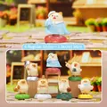 Ensemble de figurines de chat de dessin animé créatif pour décoration de bureau - HM227 Meow Escaping Involuted Spinning Fun Boîte 6 / 1pc Aléatoire
