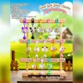 Ensemble de 12 pendentifs mignons d'animaux du zodiaque chinois avec cloches colorées - 1pc Aléatoire / Pendentif du Zodiaque Bonne Chance (M465)