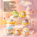 Figurines de chat de dessin animé sur le thème du dessert en résine pour bureau - 1pc Aléatoire / Maison Dessert Meow (M482)