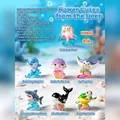 Adorable ensemble de figurines de boîte aveugle d'animaux marins pour bureau créatif - 1pc Aléatoire / Cube Mignon Sous-marin (M483)