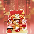 Collection de figurines de moutons de dessin animé Lam Cozy Daily pour décor de bureau - Série Vitalité (3273) / Boîte de Set Complet (Set de 6)