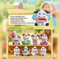 Collection de figurines Grassland Cow 2 en résine avec diverses expressions mignonnes - 1pc Aléatoire / Vache des Prairies Série 2 (HX-162)