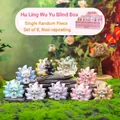 Nine-tailed fox blind box set resin figurines creative desktop ornaments gift - Fox Bell Tale (0312) / Set of 8 / 【product Attributes】this Product Is A Nine-tailed Fox Series Blind Box Figurine Containing 8 Regular Designs And 1 【appears To Be】a Holographic 'hidden' Design. Made Of Resin It Features A Traditional Chinese Style Design With Foxes In Various Shapes And Rich Colors (including Pink Cyan Purple And Gradient Colors). 【visual Presentation】the Images Use High-quality Miniature Landscape Photography Placing The Product In A Forest Scene Composed Of Moss And Rocks. The Composition Is Layered The Lighting Is Natural And The Image Quality Is Clear. It Has High Aesthetic Appeal With An Overall Score Of 8.5 Successfully Creating A Fantastical Atmosphere. 【text Content】the Top Includes A Chinese Title And Purchase Specifications (single Random 8-piece Set No Duplicates). Key Information Needs To Be Translated And Purely Marketing Language Removed. The Hidden Design Has A Separate Label Above It. 【logistics Label】none. 【infringement Risk】none. Based On Traditional Mythological Imagery No Well-known Brand Logos Are Visible. 【product Parameters】set Specifications: 8 Non-repeating Pieces; Includes A Probability Of A Hidden Design.