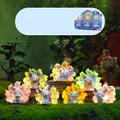 Glowing mythical nine-tailed fox blind box resin figurines for desk decor - Floating Light Mountain and Sea Nine-Tailed Fox (A158) / Full Set (6 Pieces)