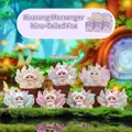 Mystical nine-tailed fox series blind box resin figurines set for creative desk decor - Flower Velvet Messenger Nine-Tailed Fox (-501) / Full Set (6 Pieces)