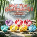 Set of nine-tailed fox resin figurines blind box desk ornaments with crystal accents - Cute Fox Guardian (M476) / Full Set (6 Pieces)