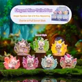 Whimsical nine-tailed fox resin blind box figures displayed in a mystical forest setting - Elegant Nine-Tailed Fox (-493) / Full Set (6 Pieces)